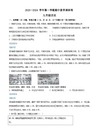 广东省深圳市宝安区12校联考2023-2024学年九年级上学期期中历史试题（含答案）