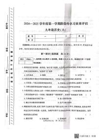 陕西省西安市高陵区2024-2025学年九年级下学期开学考试历史试题