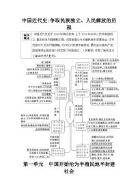 第一单元 中国开始沦为半殖民地半封建社会学案（含答案） 2025年陕西省中考历史一轮专题复习