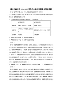 重庆市南川区2024-2025学年九年级(上)期末历史试卷（解析版）