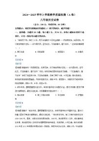 福建省漳州市2024-2025学年八年级上学期期末历史试卷（解析版）