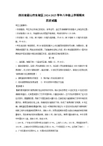 四川省眉山市东坡区2024-2025学年八年级(上)期末历史试卷（解析版）