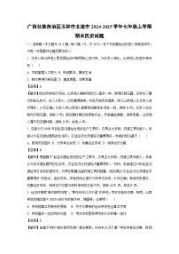 广西壮族自治区玉林市北流市2024-2025学年七年级(上)期末历史试卷（解析版）