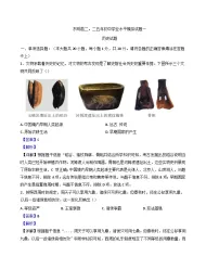 2025年山东省菏泽市东明县中考一模历史试题（解析版）