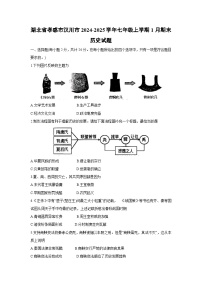 湖北省孝感市汉川市2024-2025学年七年级上学期1月期末历史试卷