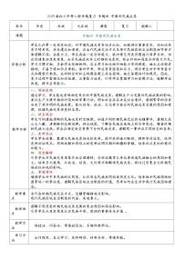 2025届中考历史二轮大专题复习04 中国的民族关系（教案）