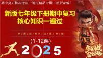 新版七年级下册期中复习核心知识一遍过（1-12课） （考前指导+核心考点+观点论述）课件