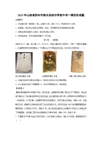 【历史】2025年山西省忻州市偏关县部分学校中考一模试题（解析版）