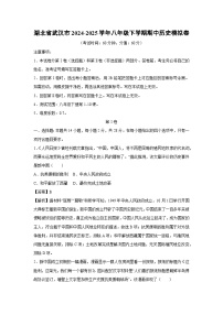 湖北省武汉市2024-2025学年八年级下学期期中模拟卷历史试卷（解析版）