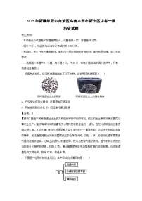 2025年新疆维吾尔自治区乌鲁木齐市新市区中考一模历史试卷（解析版）