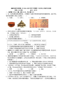 湖南省祁阳市浯溪二中2024-2025学年下学期第一次月考九年级历史试卷