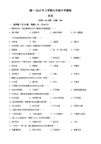 2025年湖南省岳阳市湘一南湖学校中考一模历史试题