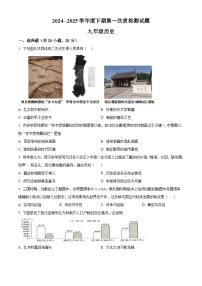 2025年河南省驻马店市泌阳县中考一模历史试题（原卷版+解析版）