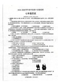 七年级河南济源人教版2024年—2025年初中历史七年级下学期期中历史试卷