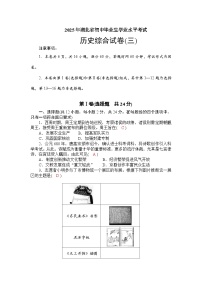 2025年湖北省初中毕业生学业水平考试历史综合试卷(三) （含答案）