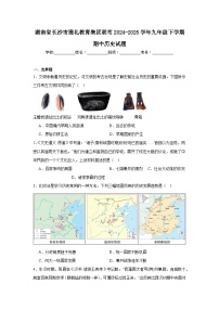 湖南省长沙市雅礼教育集团联考2024-2025学年九年级下学期期中历史试题