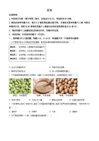 2025年陕西省西安市莲湖区部分学校中考三模历史试题（原卷版+解析版）