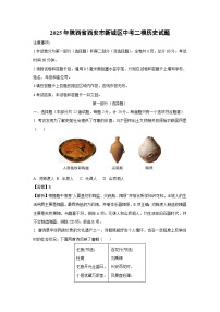 2025年陕西省西安市新城区中考二模历史试卷（解析版）