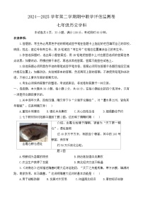 2024—2025学年度河南省驻马店市七年级下学期期中考试历史试题（含答案）