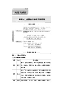 2025年中考历史总复习讲义 33 第二编 专题一 中国古代的政治和经济