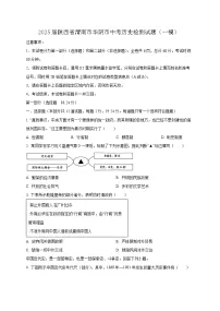 2025届陕西省渭南市华阴市中考历史检测试题（一模）含答案