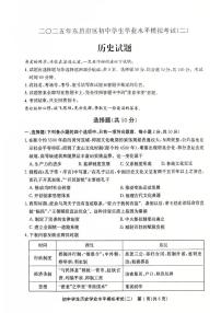 2025年山东省聊城市东昌府区中考二模历史试题（中考模拟）