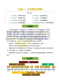 2025年中考第二轮复习历史专项复习讲义及练习主题04  辽宋夏金元时期 (历史时空+热词背诵+考点梳理+素养导向+命题预测)