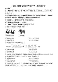 2025年陕西省咸阳市武功县中考一模历史试题（原卷版+解析版）