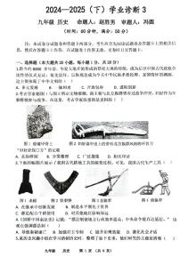 2025年河南省实验中学中考三模历史试题及参考答案