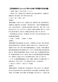 江苏省南京市2024-2025学年七年级下学期期中历史试题（解析版）