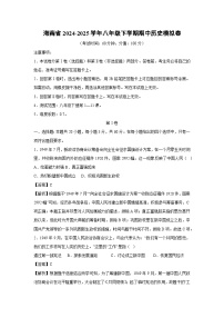 海南省2024-2025学年八年级下学期期中模拟卷历史（解析版）