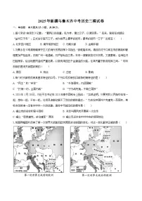 2025年新疆乌鲁木齐中考历史二模试卷（含答案）