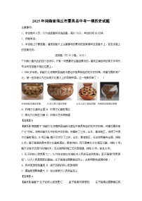 2025年河南省商丘市夏邑县中考一模历史试题（解析版）
