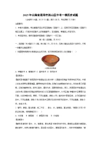 2025年云南省昆明市西山区中考一模历史试题（解析版）