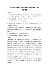 2025年山东省临沂市初中学业水平考试模拟（五）历史试题（解析版）