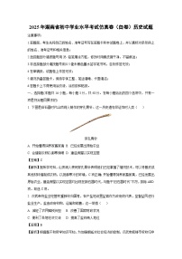 2025年湖南省初中学业水平考试仿真卷（白卷）历史试题（解析版）