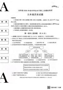 2025年陕西省渭南市合阳县二模历史试题（中考模拟）