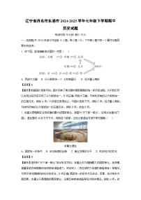 辽宁省丹东市东港市2024-2025学年七年级下学期期中历史试卷（解析版）