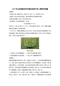 2025年山西省临汾市洪洞县多校中考二模历史试卷（解析版）