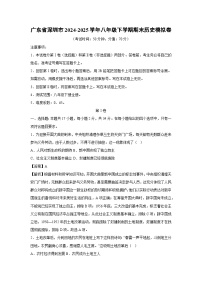 广东省深圳市2024-2025学年八年级下学期期末模拟卷历史试卷（解析版）