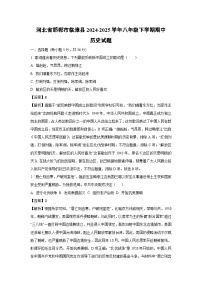 河北省邯郸市临漳县2024-2025学年八年级下学期期中历史试卷（解析版）