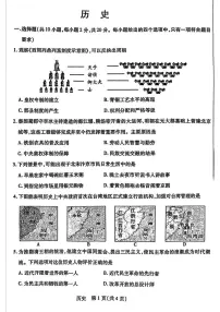 2025年内蒙古包头市青山区中考二模历史试题（中考模拟）