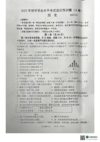 2025年山东省临沂市罗庄区中考二模历史试题（中考模拟）