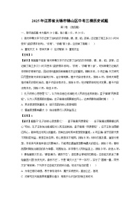 2025年江苏省无锡市锡山区中考三模历史试卷（解析版）