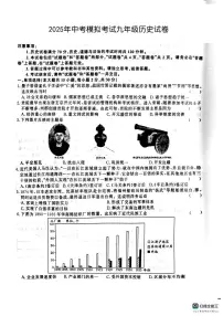 2025年安徽省合肥市部分学校中考模拟考试九年级历史试卷