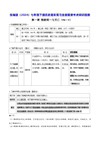统编版（2024）七年级下册历史期末复习全册重要考点知识提纲 学案