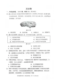 2025年深圳市龙岗区中考二模历史试卷含答案
