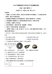 2025年湖南省中考三模历史试题.（含答案）