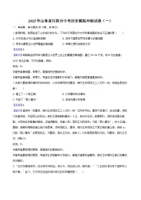 2025年山东省日照市中考历史模拟冲刺试卷（一）（解析版）