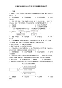云南省大理州2025年中考历史模拟预测试卷（解析版）